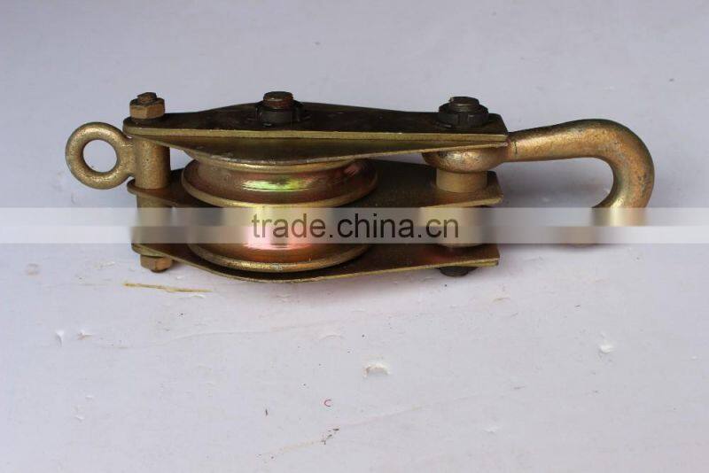 Iron Wheel Hoisting Iron Block and Lifting Tackle for Craning Weight