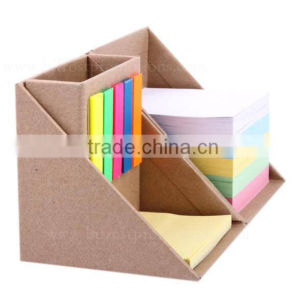Multi-function Combination Box Brush Pot Sticky Note Dispenser