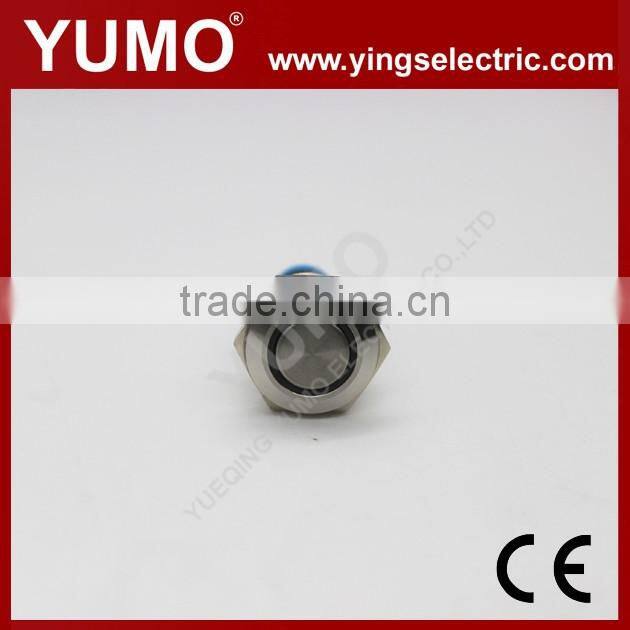 LA16JS 16mm momentary/alternate Stanless Steel/brass crust material 3A/250VAC 5 pin metal button push button switch