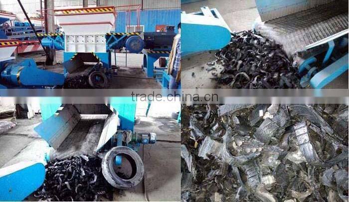 Big capacity strong metal drum tin can shredder with double shaft