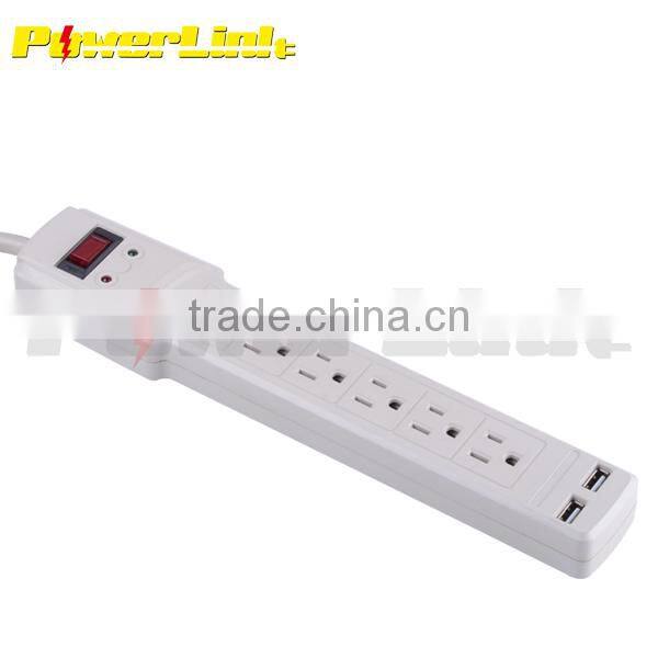 H80166 UL/CUL 4 outlet power strip with surge protectors