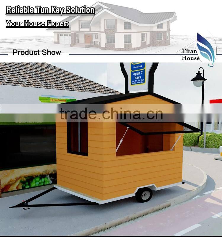 Australia Light Steel Standard Mobile Coffee Cart House for Sale