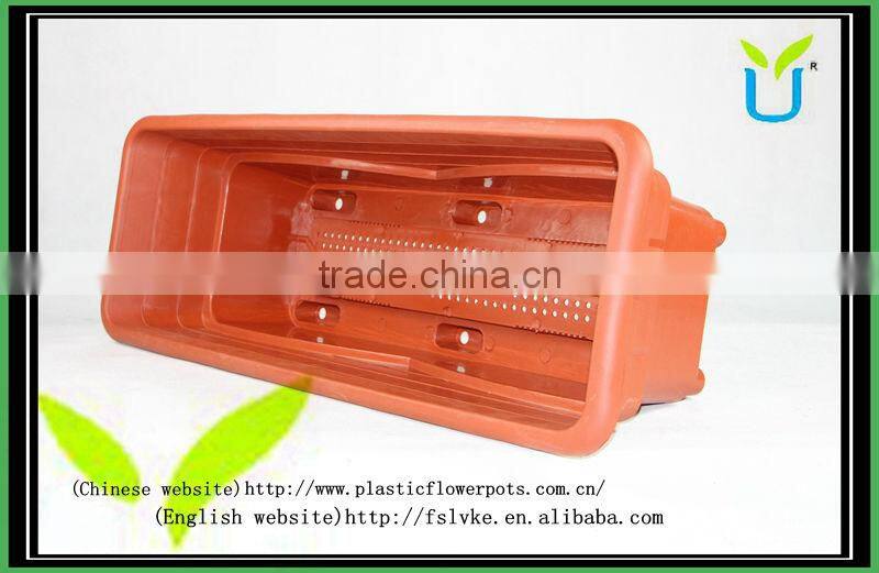 Large rectangular planter box with storage function