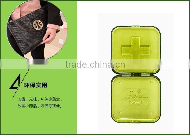 promotion 4 days cross Pill box/PP plastic pill box/Medical capsule holder