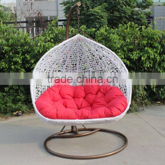Outdoor Furniture Wicker Double Rattan Hanging Chair