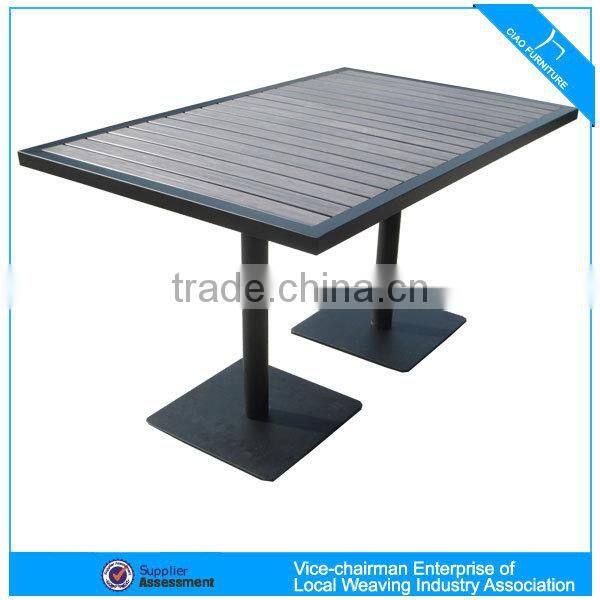 Outdoor furniture 100% plastic wood table bar table
