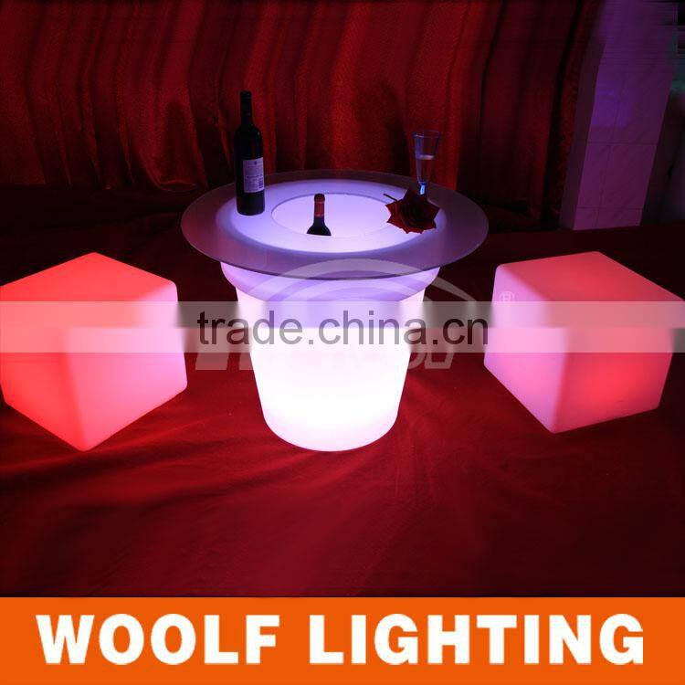 Top Sales Rechargeable Flashing LED Lighted Bar Ice Bucket