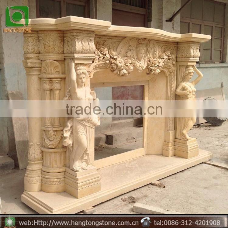 Marble Indoor Used Fireplace Mantel
