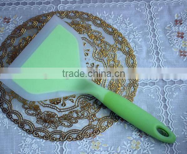 silicone nylon pancake pizza egg spatula turner wide no hurt to pan