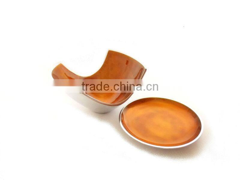 Recycled Aluminium Egg White Enamel Fruit Bowl