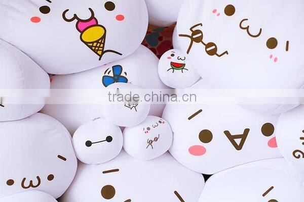 White Round Eps Foam Soft Emoji Doll