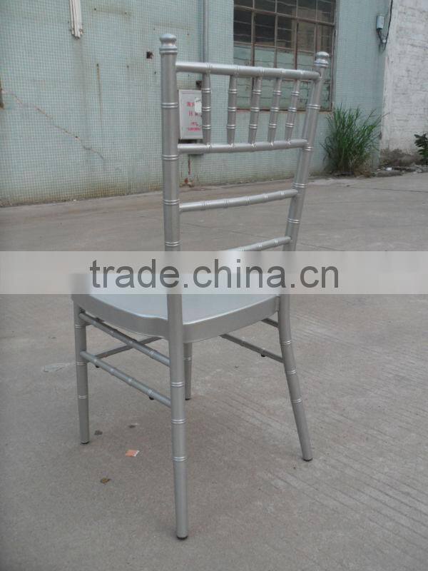 Silver Aluminum Chiavari Stackable Chair FD-908 Silver color