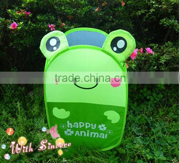 animal shape print pop up folding laundry hamper basket foldable storage container