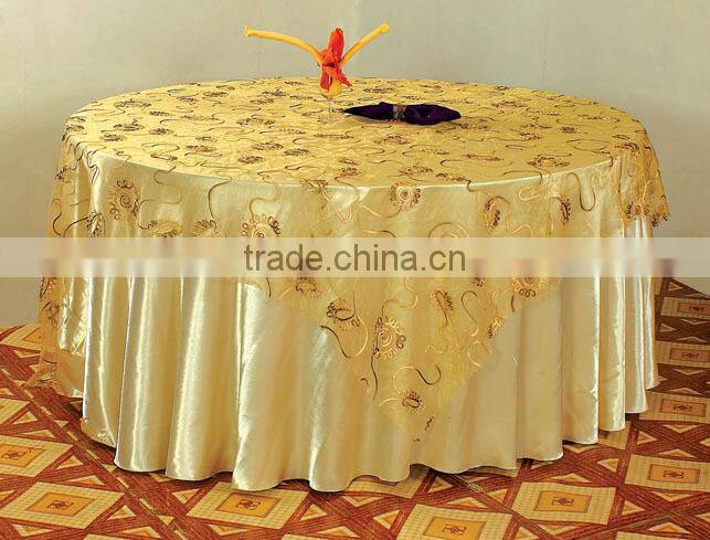 hotsale cream-coloured plain table cover for hotel restaurant weddings