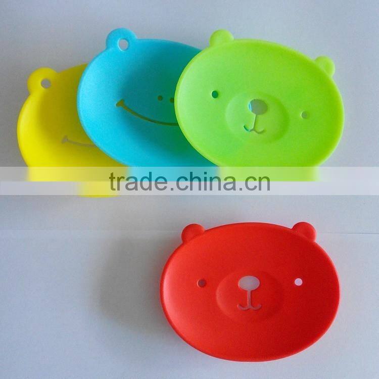 2015 New Design little bear shape silicone soap molds /customizable Silicone Bathroom Soap Holders