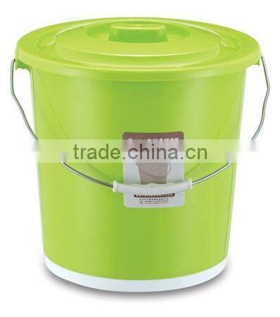 Durable Colorful Plastic Non-slip Water Bucket With Lid