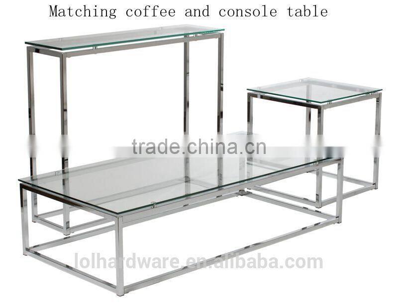 Factory price Euro Style metal Chrome base Side Table, coffee table