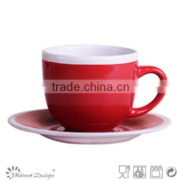 Cup Saucer handpainting top sale colour band