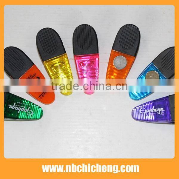 Small Plastic Magnetic Clip/Plastic money clip/Plastic magnetic clip