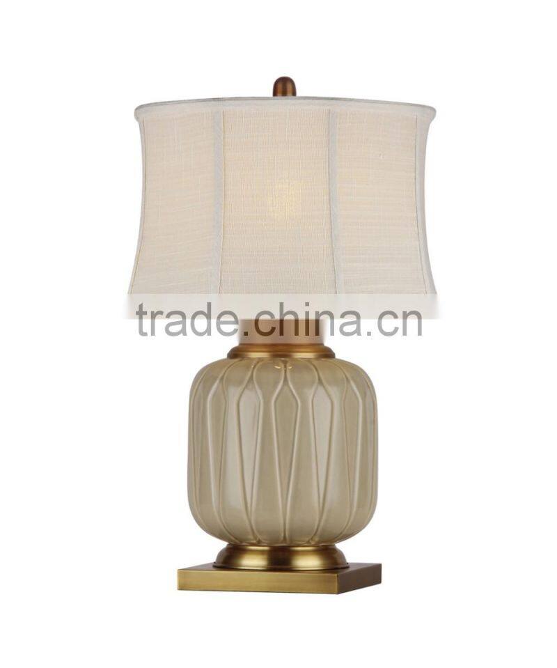 BISINI Luxury Decorative White Gilding Ceramic Table Lamp
