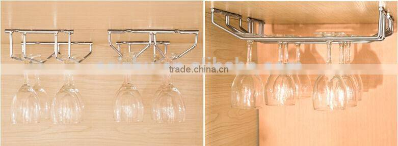 Chrome Wire Under Cabinet Stemware Holder