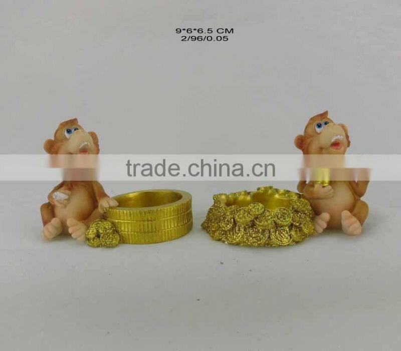 resin monkey figurine for new year