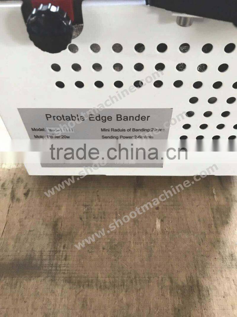 Portable Edge Banding Machine Model IIII with Hot melt adhesive pot volume 160ml and Pre-heating time about 10 Min