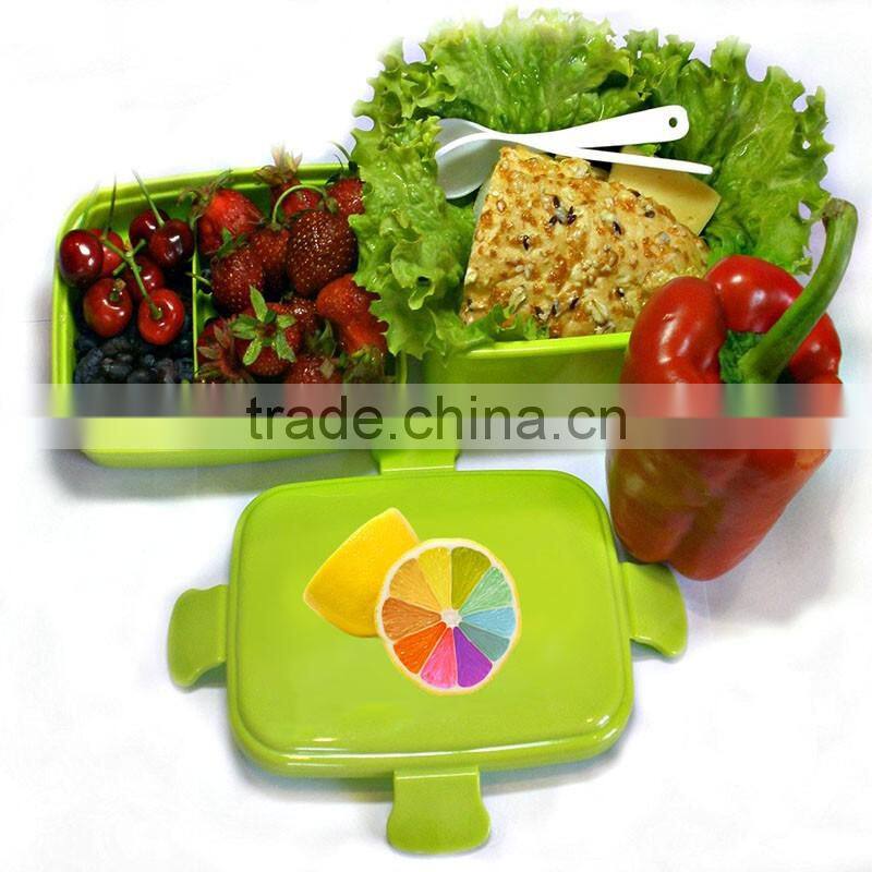 Hot Wholesale PP Food Container Plastic Compartment Leakproof Lunch Box