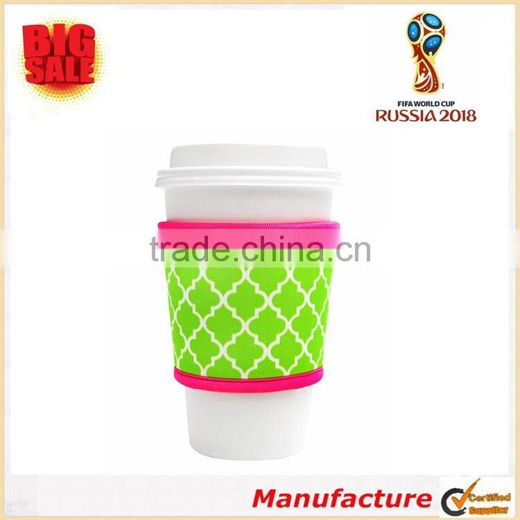 2018 World Cup Fashion Prints Beautiful Color and Design Neoprene Cup Sleeve Perfect Gift Drink Insulator Neoprene Cup Sleeve