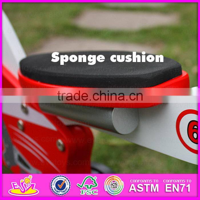 2015 Exhibition item wooden toy bike for kids,Promotion gift Wooden balance bike,High quality children wooden bike toy W16C013