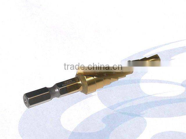 4 -12mm Coat Titan Step Mini Drill Bit With 6.35mm Hex Shank for Power Tool