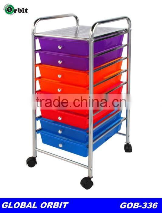 Home Storage Shelf With Castor 10 Drawers Rolling Rack Space Organizer Cabinet