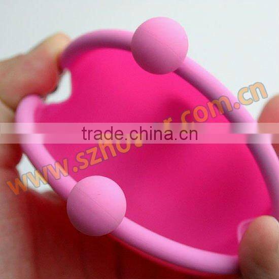 silicone rubber decorations for women cosmetic bag