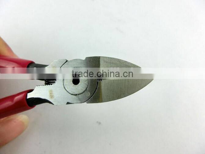 CRV side cutter for paper clip cutting, 5'' and 6'' plastic handle diagonal plier
