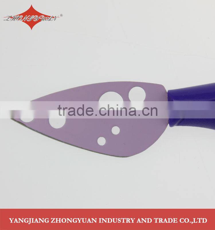 Novelty colorful non-stick decorative cheese knife set
