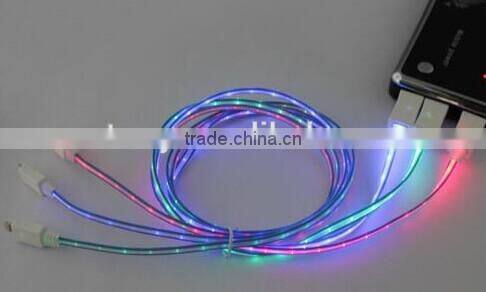Visible Flowing Current USB Charging Cable for iphone 4/5