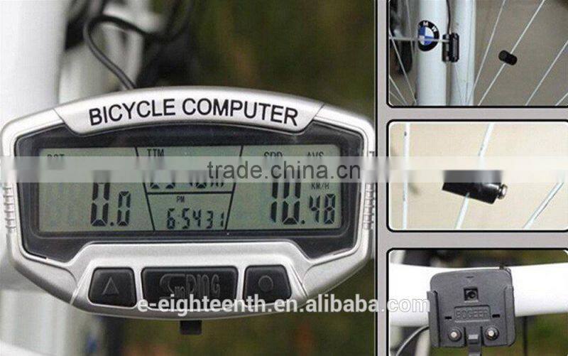 2016 New Waterproof Cycling Bike Bicycle LCD Computer Odometer Speedometer Velometer