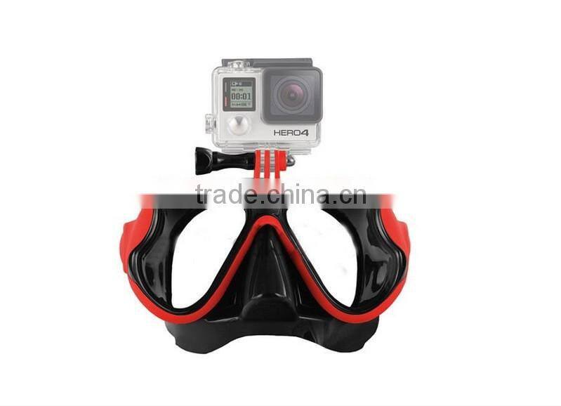 Factory Direct Amazon Hotselling Black GOPRO Camera Swimming Goggles Anti Fog Swimming Goggles With CE certification