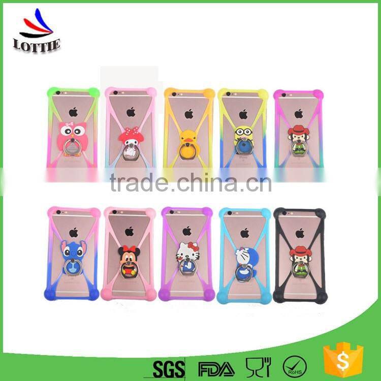 Hot sale 3d cartoon silicone phone case universal Silicone Phone Holder,Soft Silicon phone cases cover