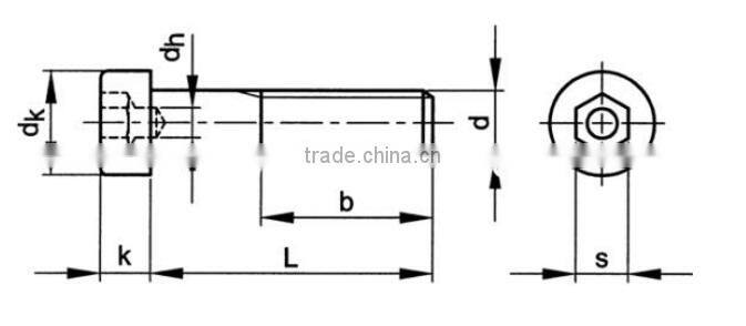 DIN6921 Gr2 M10x65 Titanium Flange Head Bolt