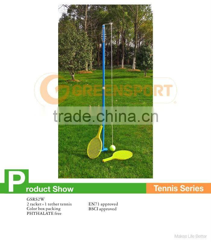 POPULAR CERTIFIED ITEM TENNIS RACKER STAND/Swing Pole With Tennis Ball/Backyard Games