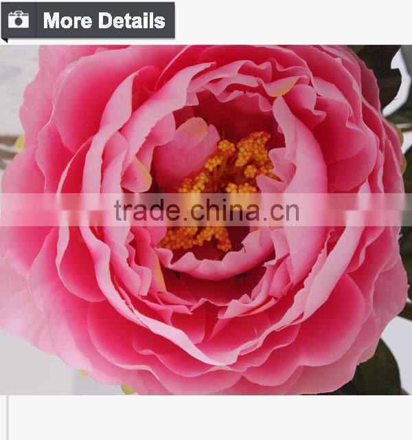 Hot sale decorative silk flower cloth peony flower