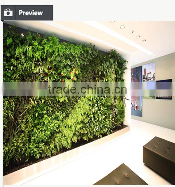Zero maintenance wall garden artificial vertical garden