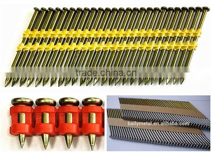 Quality first! 34degree D head paper tape nails