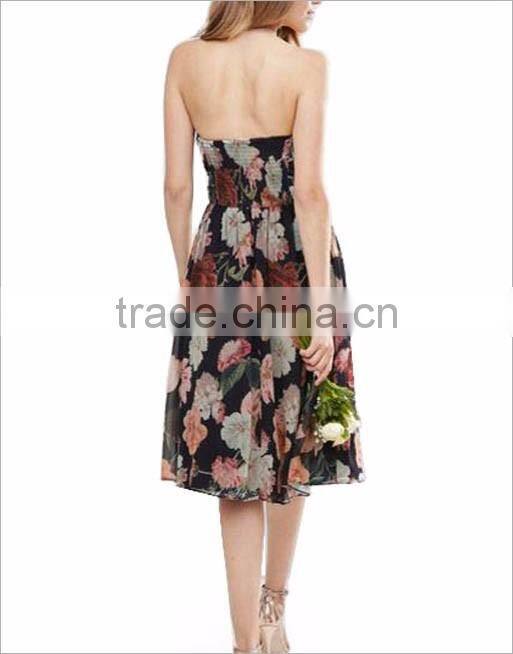 Multi Colors Cheap Print Floral Chiffon New Fashion Women Dress Long Dress Chiffon Maxi Dress New Style With Printed Dress