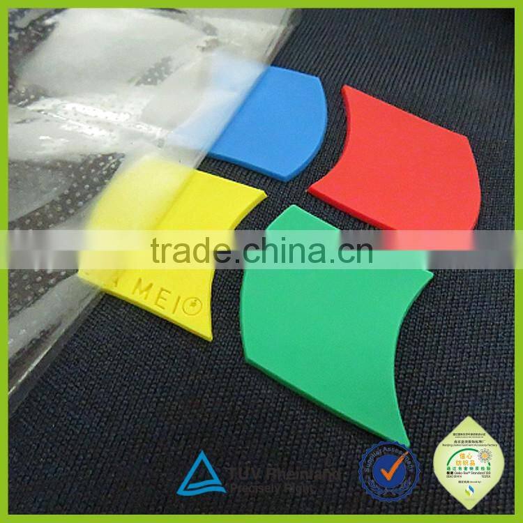 Customized soft plastic logo PVC rubber offset heat transfer paper