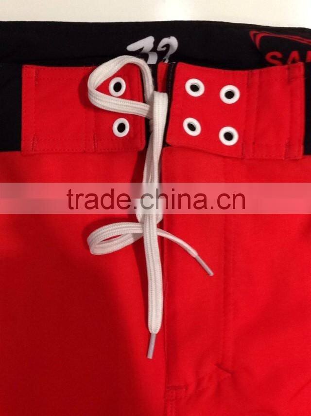 Custom Sublimation Print Mens Waterproof Swimming Shorts, 100% polyester high quality man beach clothing