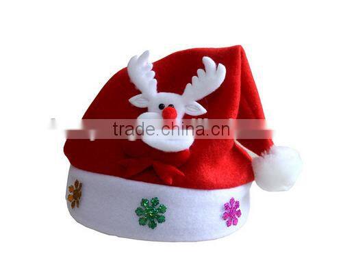 Cheap promotional custom christmas hats for christmas decoration