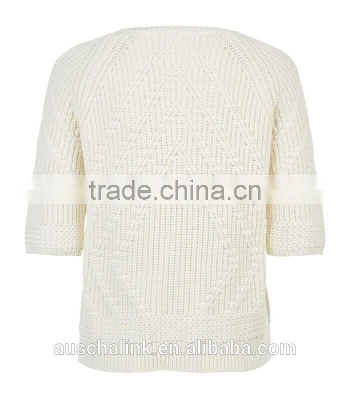 hot sale high quality women half sleeve sweater manufacturer