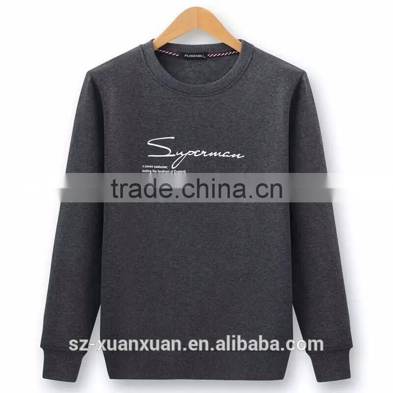 Cheaper o-neck colorful long sleeve fullover hoody for young men